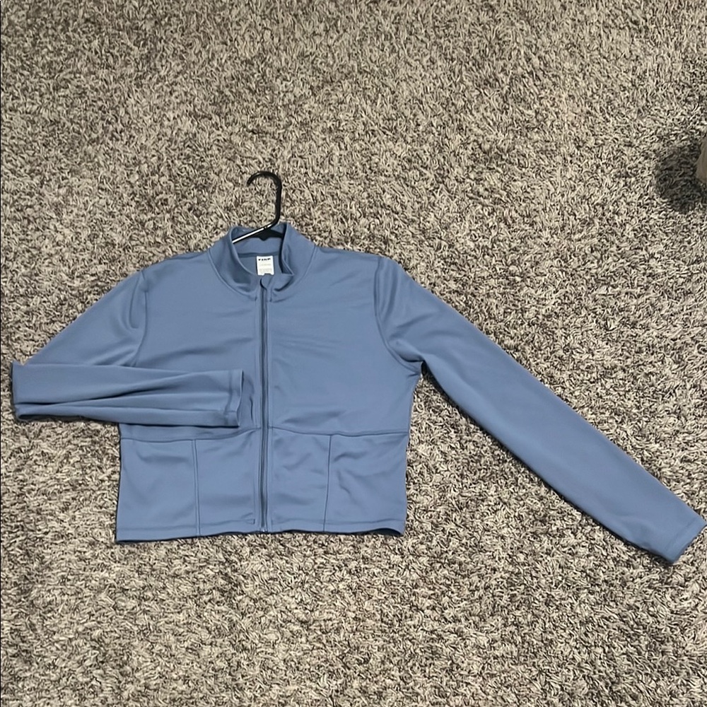 Blue Zip-Up Jacket